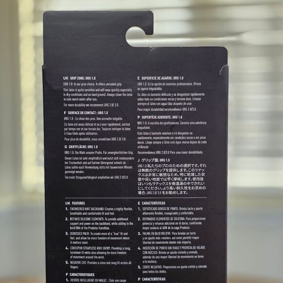 Adidas Predator GL Pro PC Goalkeeper Gloves Orange Black White IQ4023 Size 11 - Picture 7 of 16